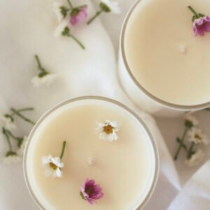 Candle (White) - Milk and Wildflowers - Image 2