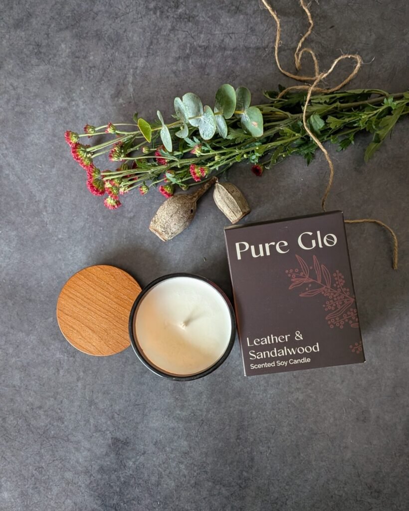Candle (Amber) - Leather Sandalwood
