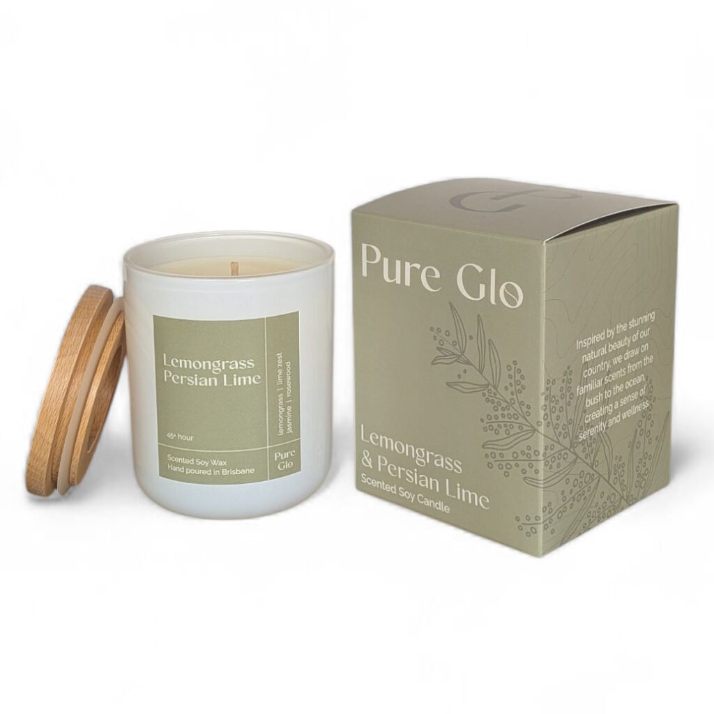 Candle (White) - Lemongrass Persian Lime