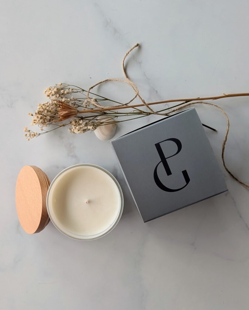 Candle (White) - Crushed Lime Sea Salt