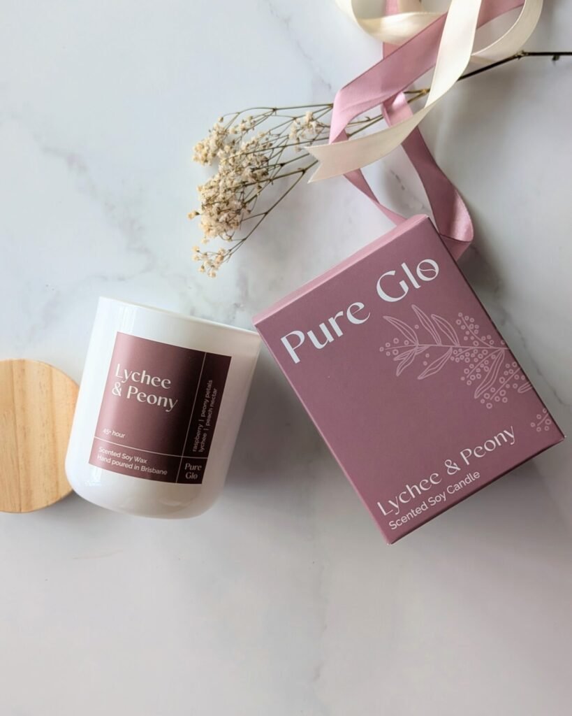 Candle (White) - Lychee Peony