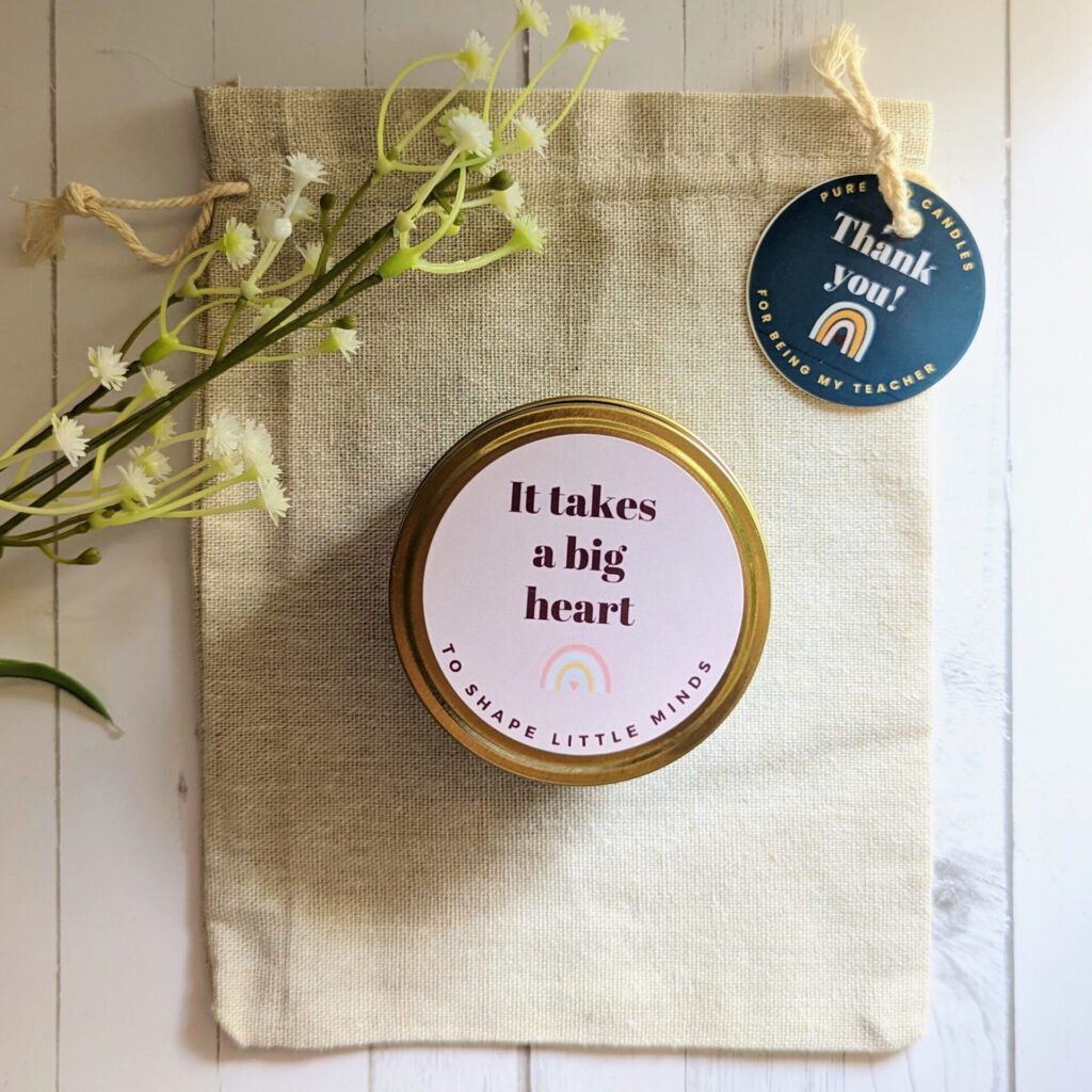 Teacher's Gold Gift Tin (with custom label)