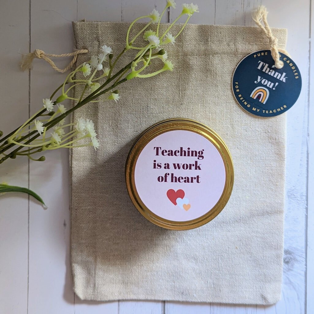 Teacher's Gold Gift Tin (with custom label)