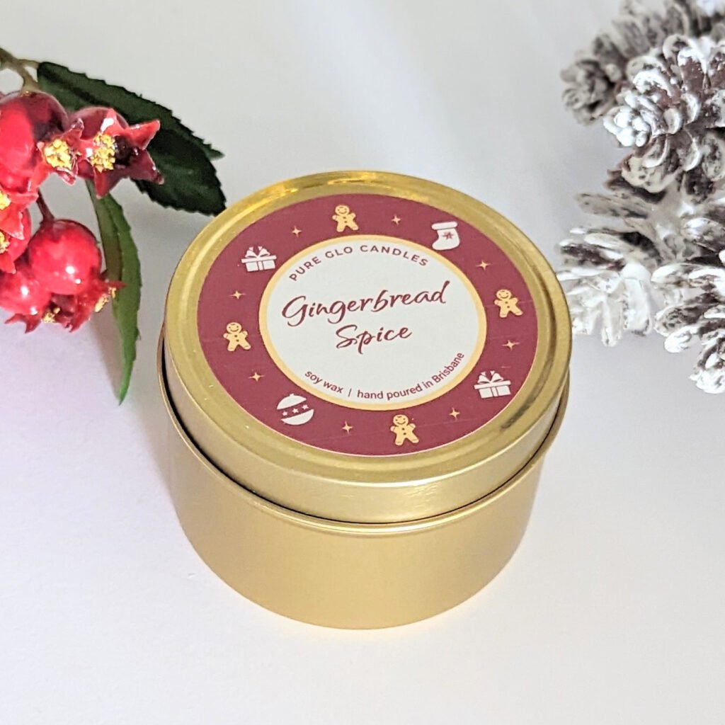 Christmas gold travel tin - Gingerbread Spice